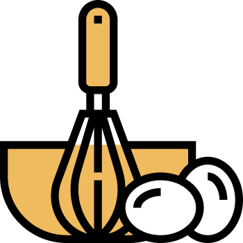 Icono de un tazon con batidor