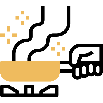 icono yemas en cacerola