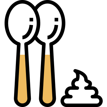 Icono de cucharas y merengue