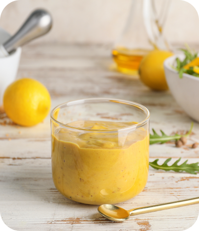 Aliño de aceite de oliva, limón y miel