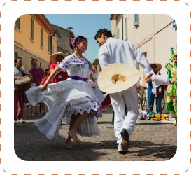 Pareja bailando huayno danza el tondero danza peruana
